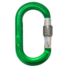 英國 ISC Aluminium Oval Karabiner_Screwgate 手動鎖鉤環O型 綠色